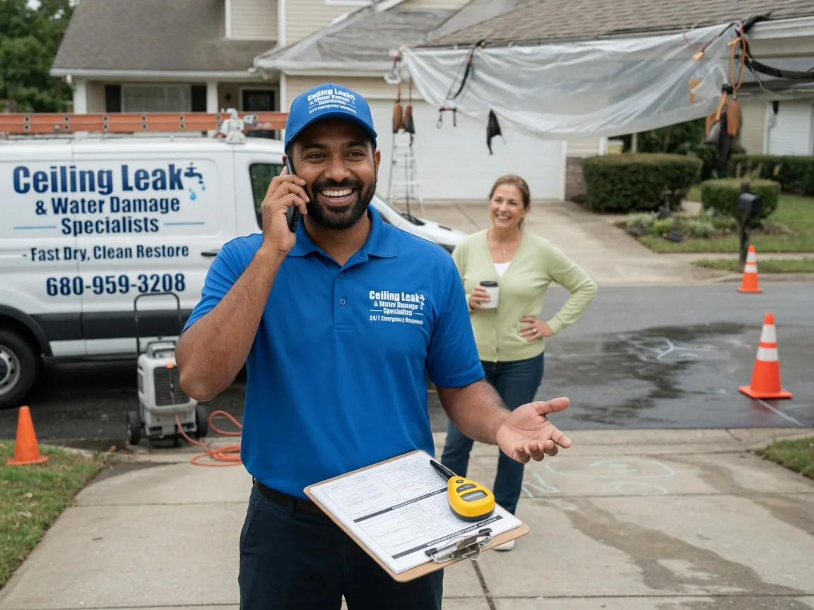 Ceiling Leak Cleanup Carlock, IL FAQs